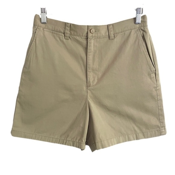 Vintage Khaki Beige High-rise Cotton Twill 4.5" Safari Shorts - Medium - Picture 1 of 9